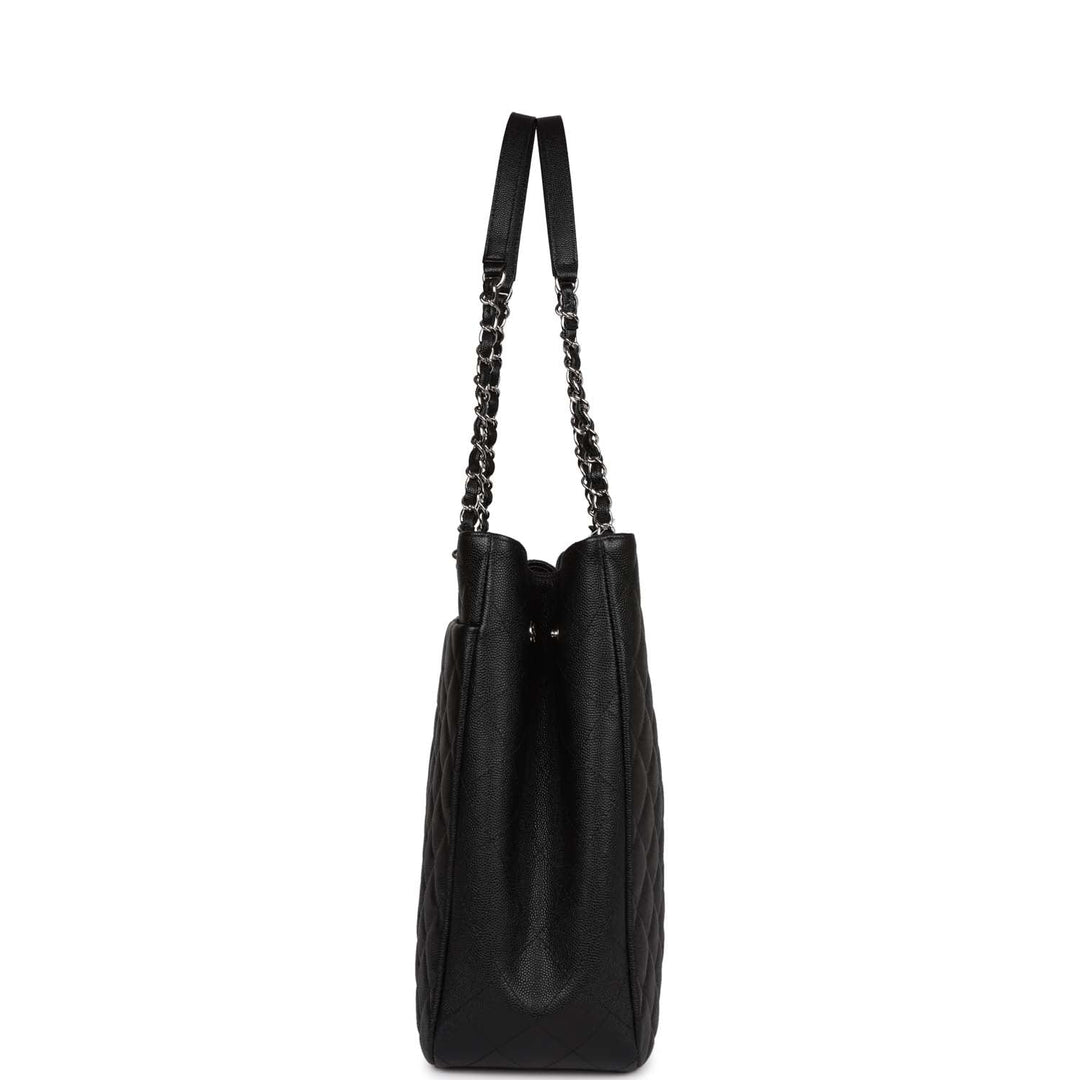 Top Quality Chanel Timeless Tote Bag Black Caviar Silver Hardware