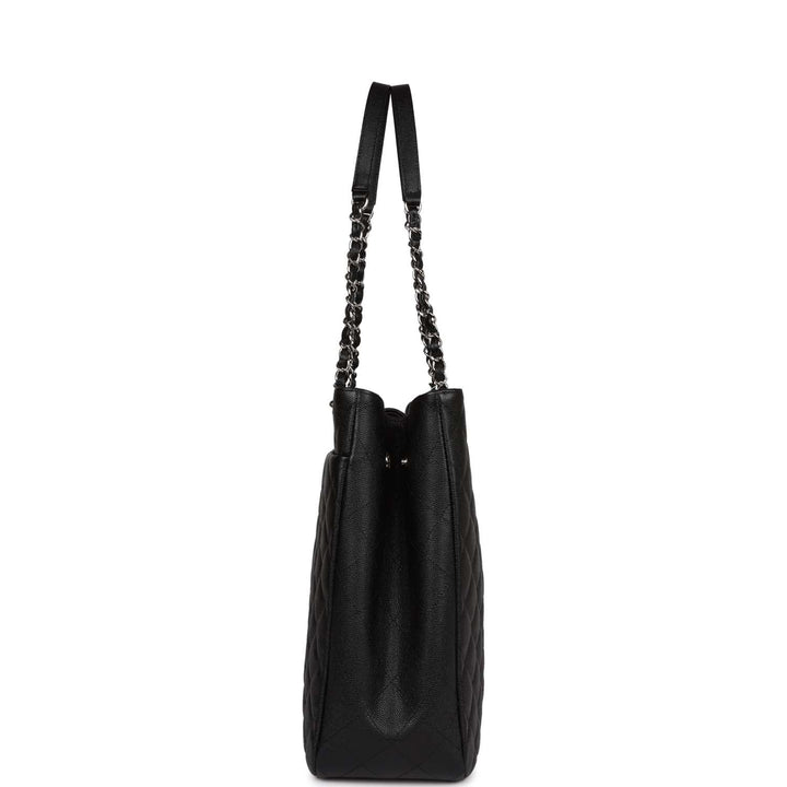 Top Quality Chanel Timeless Tote Bag Black Caviar Silver Hardware