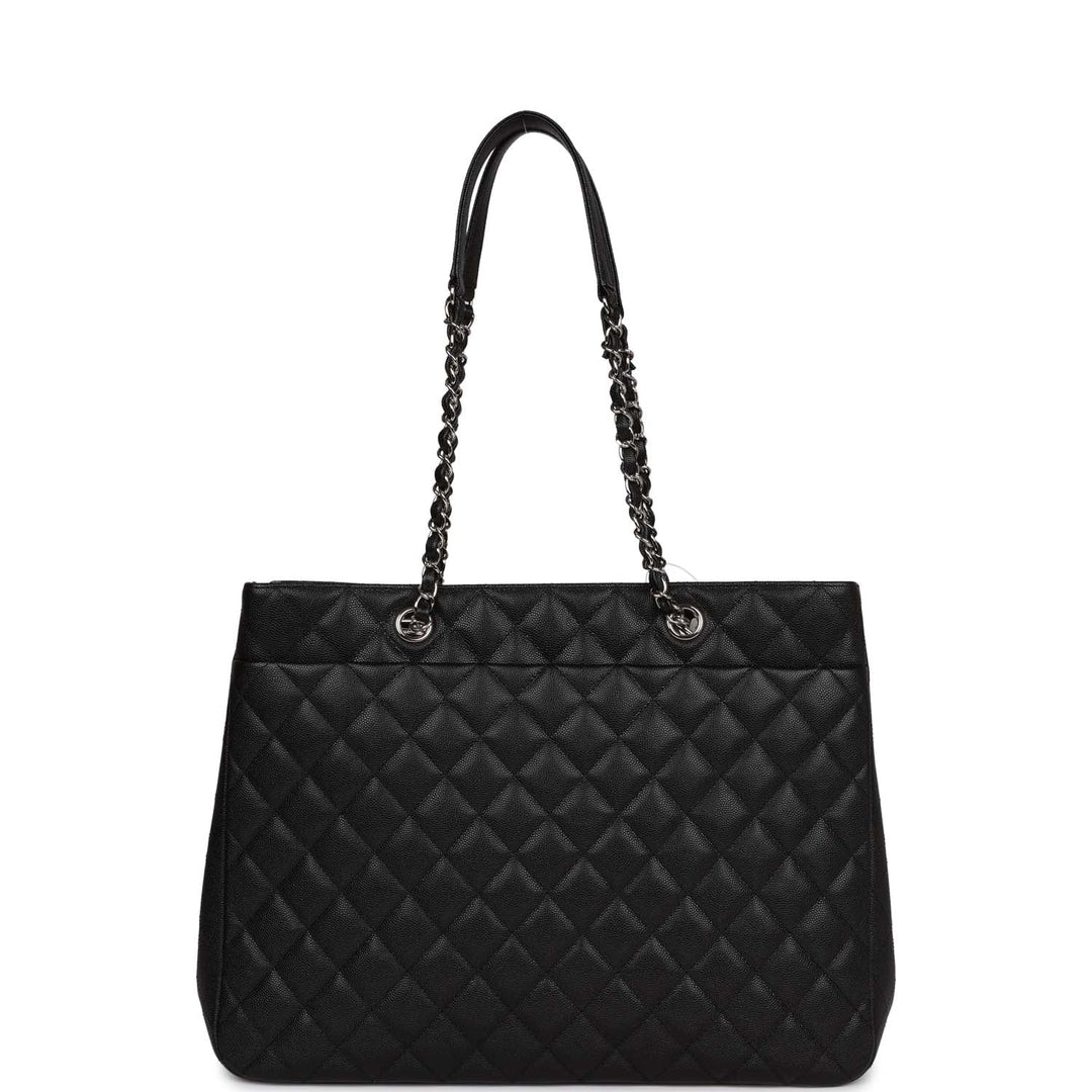 Top Quality Chanel Timeless Tote Bag Black Caviar Silver Hardware