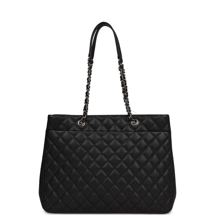 Top Quality Chanel Timeless Tote Bag Black Caviar Silver Hardware
