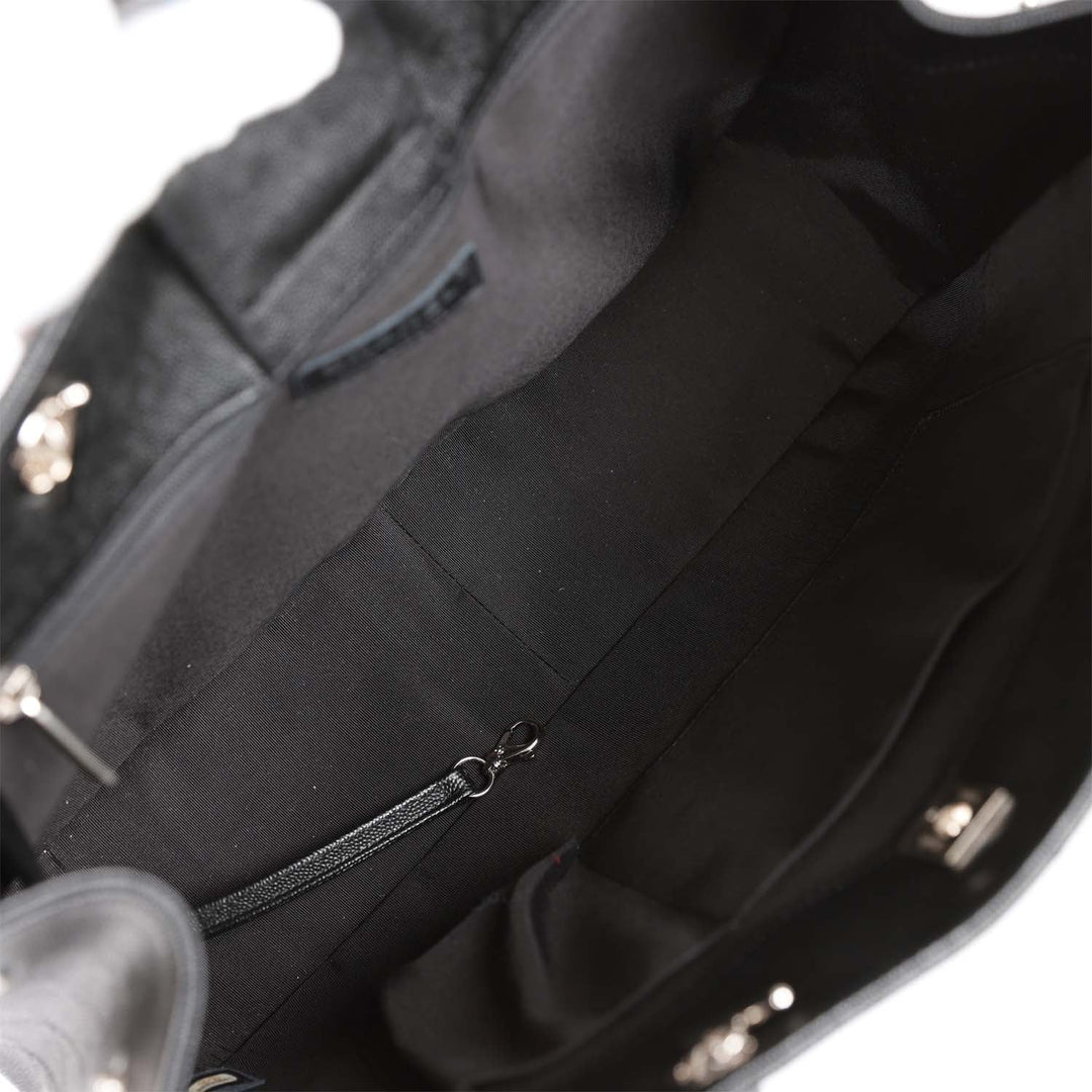 Top Quality Chanel Timeless Tote Bag Black Caviar Silver Hardware