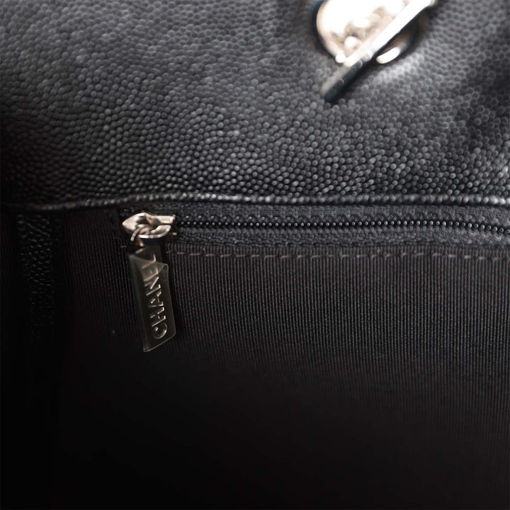 Top Quality Chanel Timeless Tote Bag Black Caviar Silver Hardware