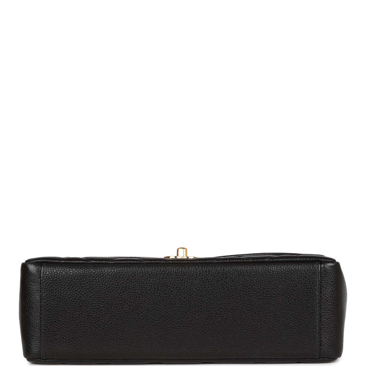 Vintage Top Quality Chanel Medium Diana Flap Bag Black Caviar Gold Hardware