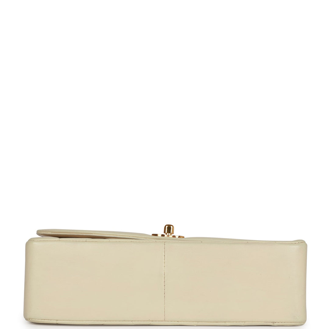 Vintage Top Quality Chanel Medium Diana Flap Bag Ivory Lambskin Gold Hardware