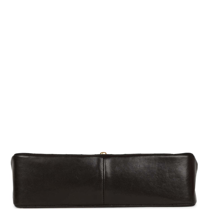 Vintage Top Quality Chanel Medium Diana Flap Bag Black Lambskin Gold Hardware