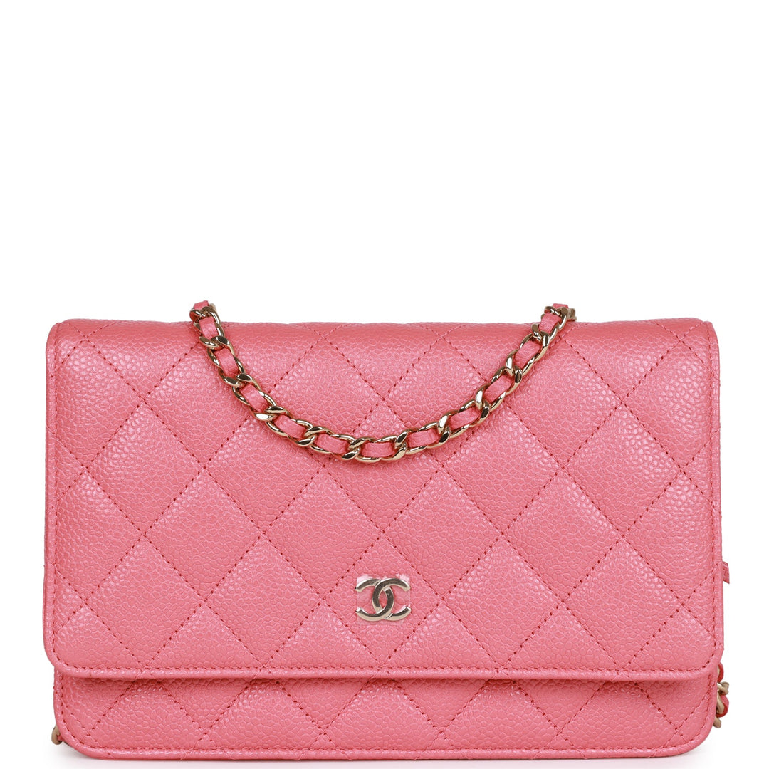 Top Quality Chanel Wallet on Chain WOC Pink Caviar Light Gold Hardware
