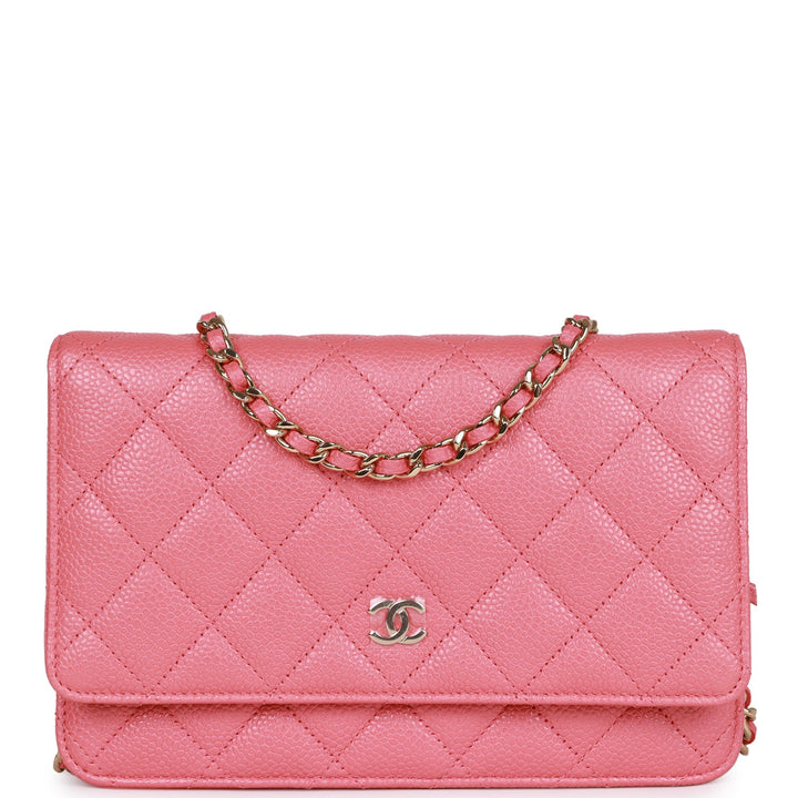 Top Quality Chanel Wallet on Chain WOC Pink Caviar Light Gold Hardware