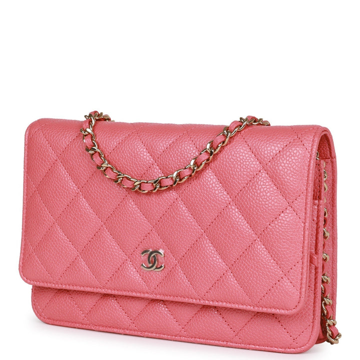 Top Quality Chanel Wallet on Chain WOC Pink Caviar Light Gold Hardware