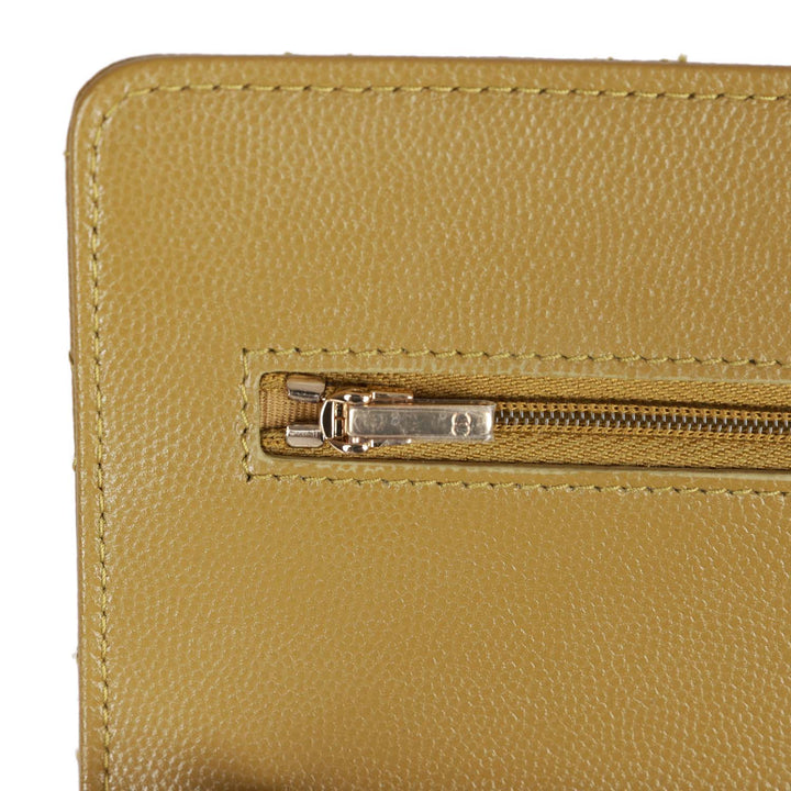 Top Quality Chanel Wallet on Chain WOC Olive Green Caviar Light Gold Hardware
