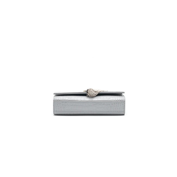 Saint Laurent Kate Small With Tassel Grey SHW