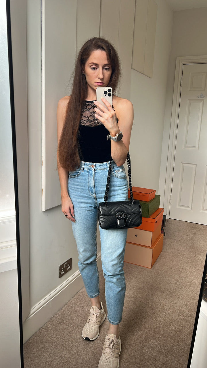 Gucci GG Black Marmont Mini Shoulder Bag (RRP £1,700)