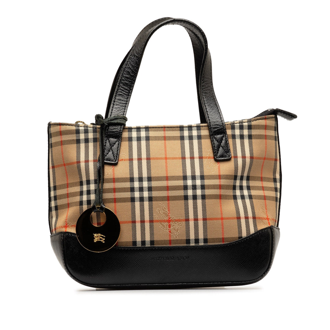 BURBERRY Haymarket Check Handbag