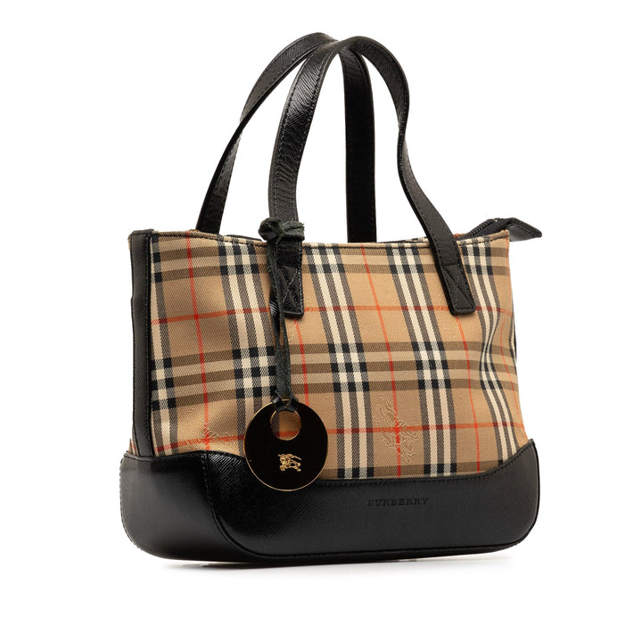 BURBERRY Haymarket Check Handbag