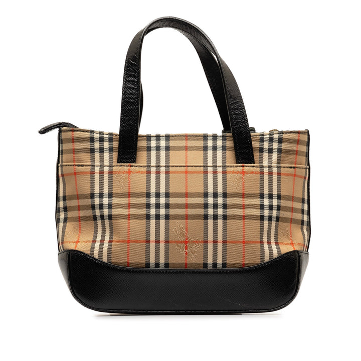 BURBERRY Haymarket Check Handbag