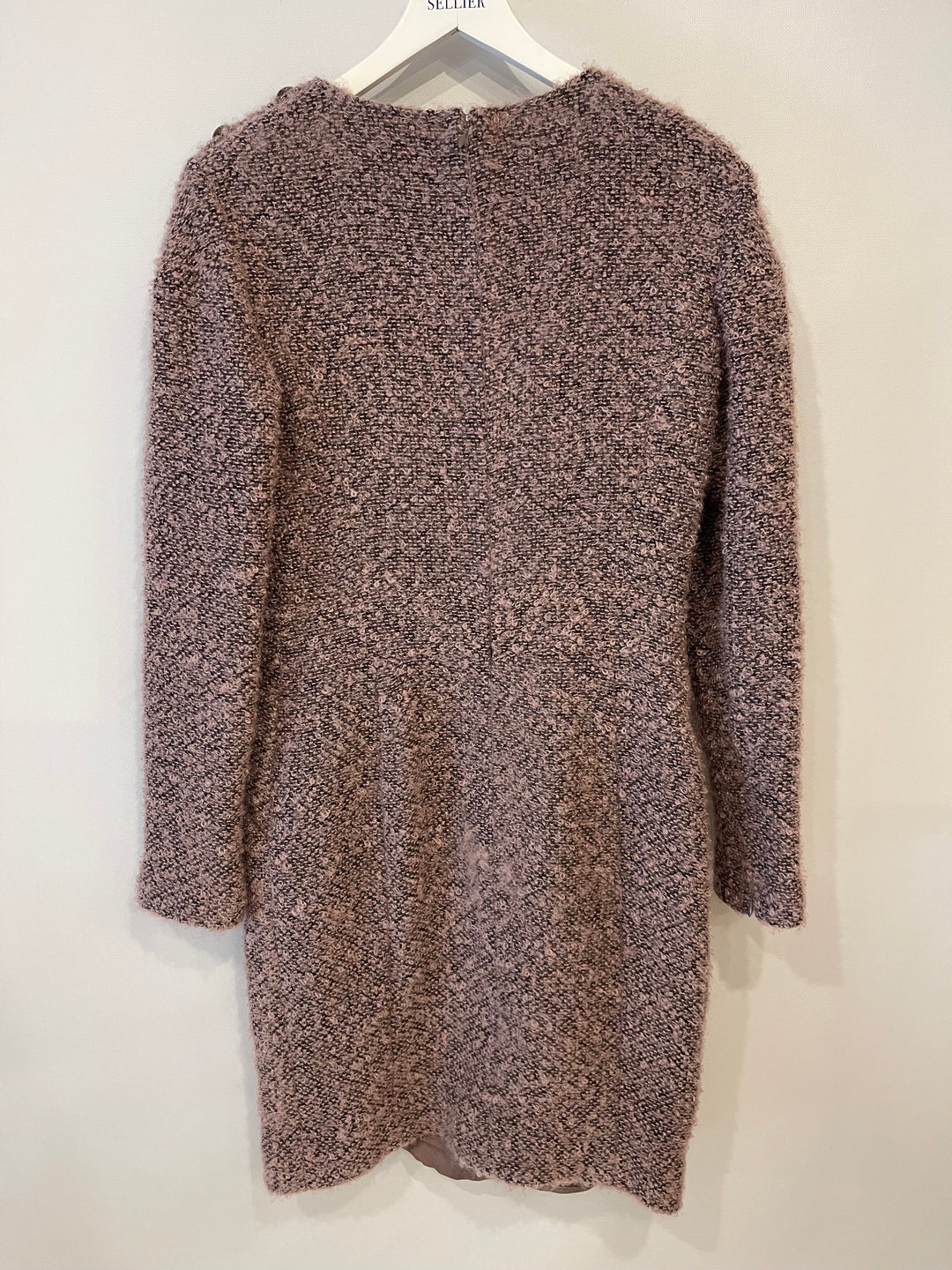 Top Quality Chanel Pink and Black Dress with Button Details Size FR 42 (UK 14)