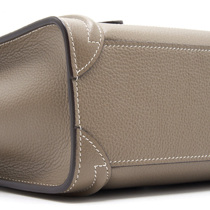 Celine Nano Luggage Bag in Drummed Calfskin