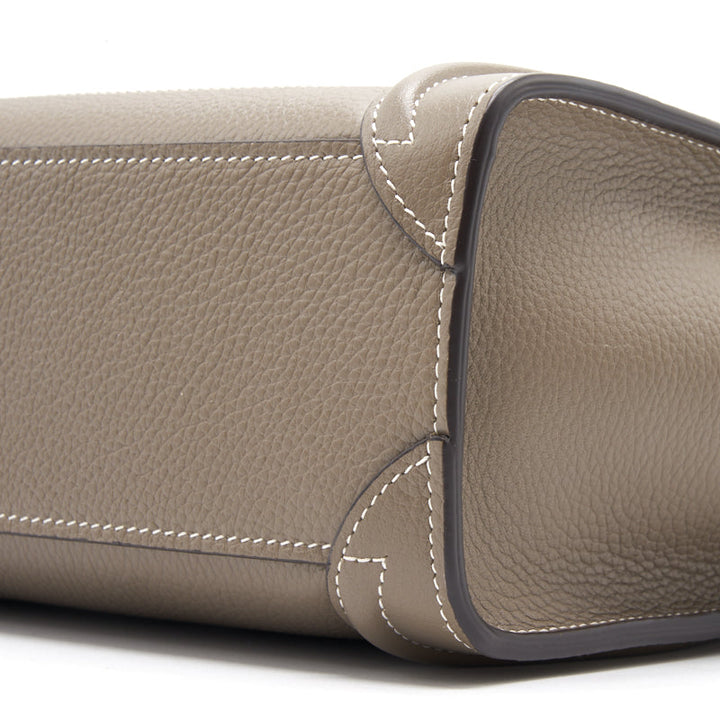 Celine Nano Luggage Bag in Drummed Calfskin