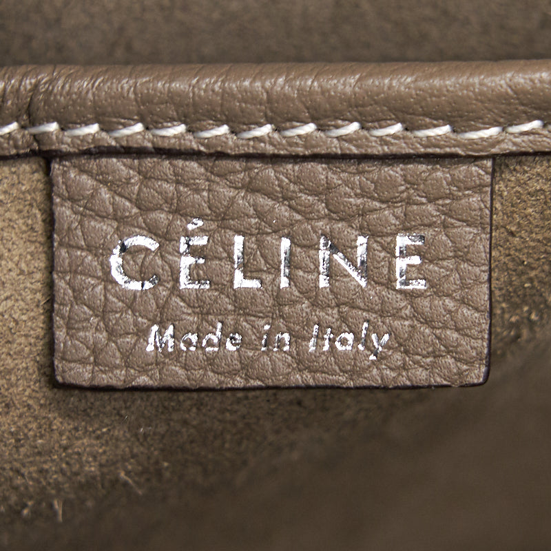 Celine Nano Luggage Bag in Drummed Calfskin