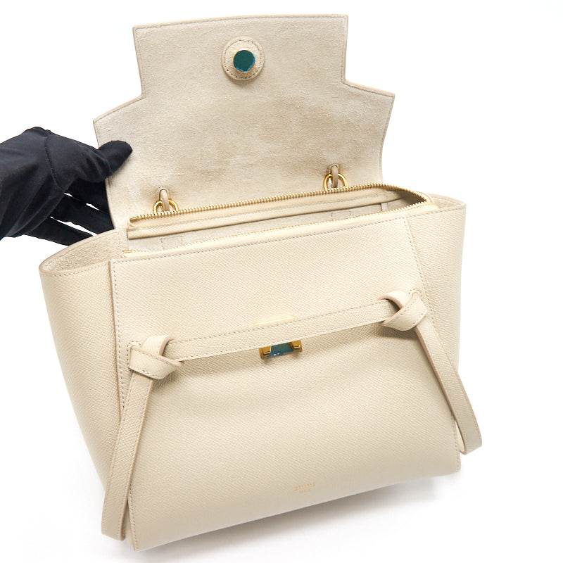 Celine Micro Belt Bag in Gained Calfskin