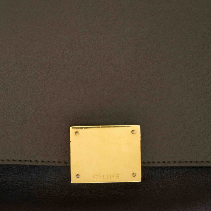Top Quality Celine Tri Color Leather Medium Trapeze Tote