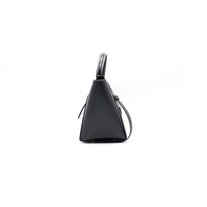 Celine Medium Leather Flap Top Handle Bag