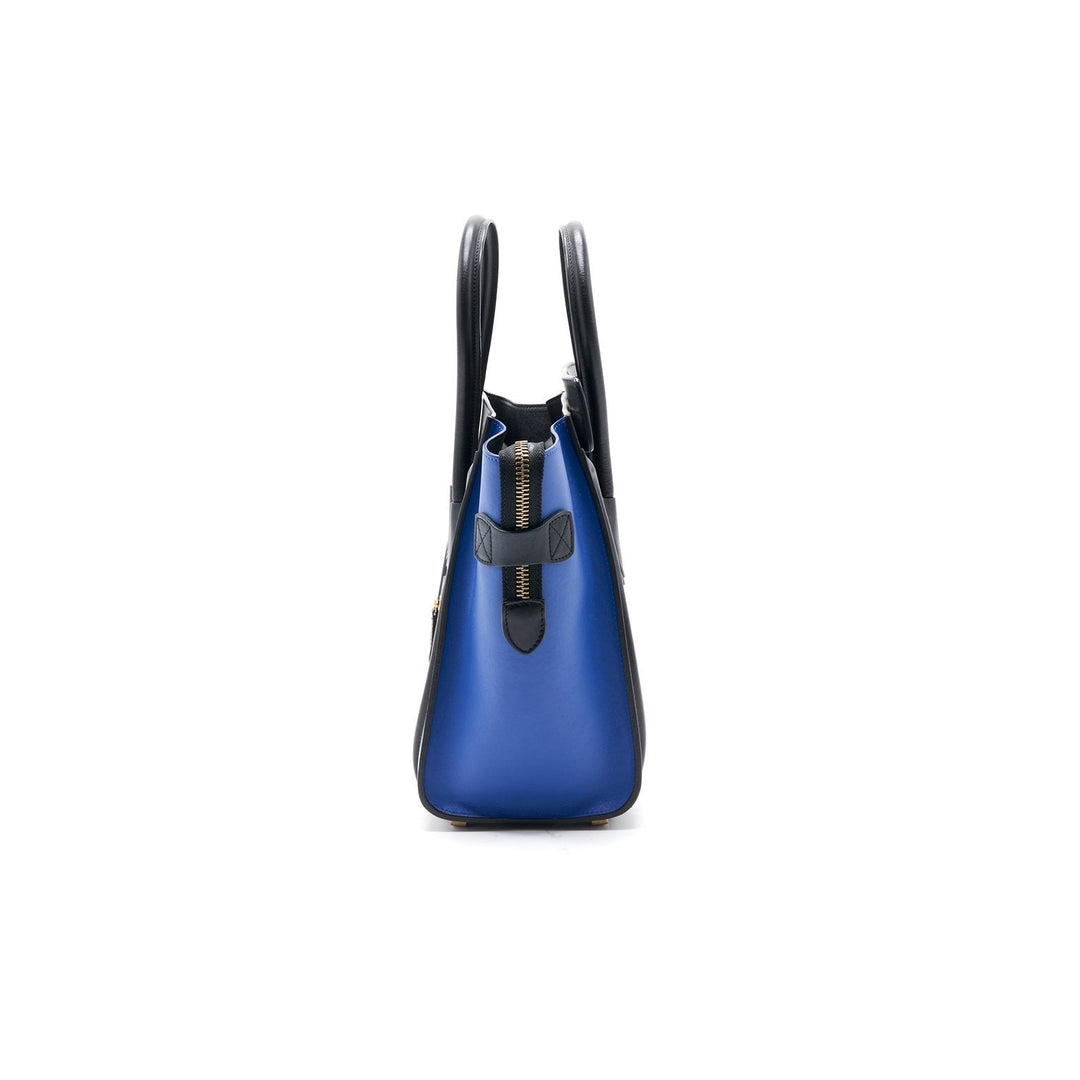 Top Quality Celine Tri Color Leather Micro Luggage Tote