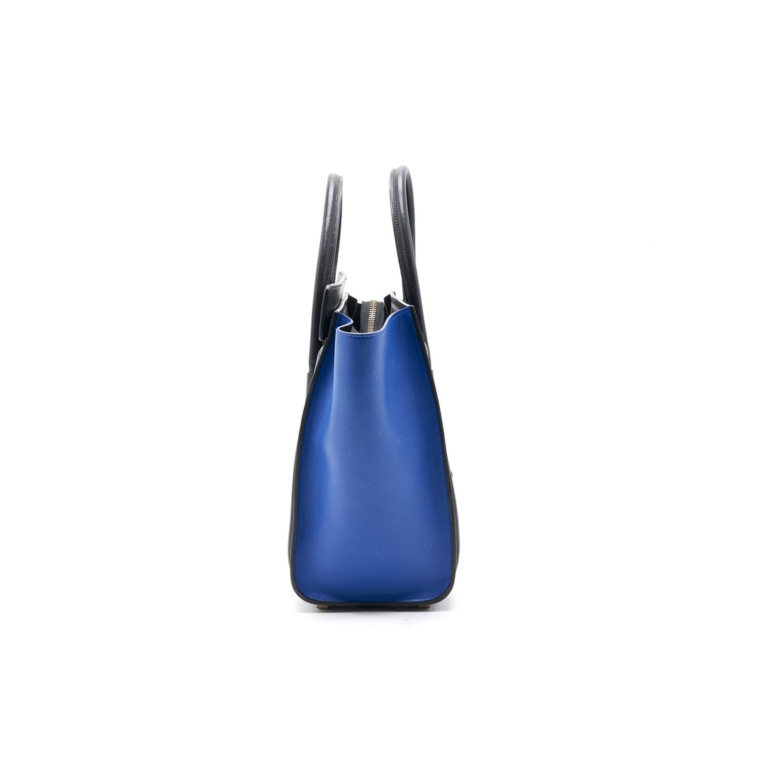 Top Quality Celine Tri Color Leather Micro Luggage Tote