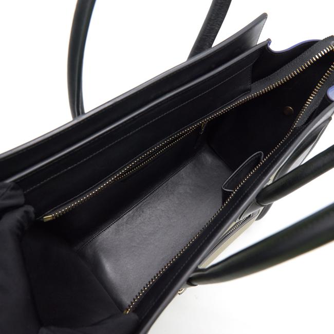 Top Quality Celine Tri Color Leather Micro Luggage Tote