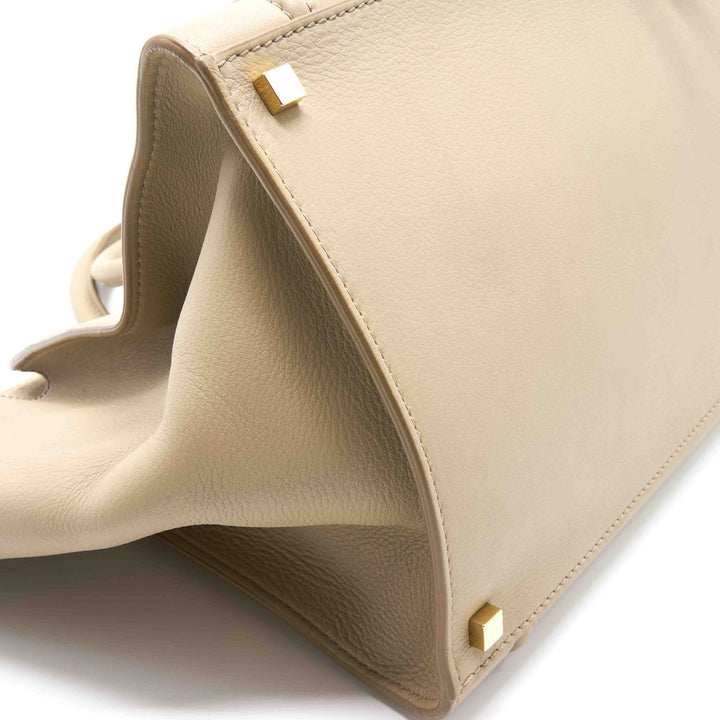 Celine Beige Leather Mini Luggage Tote