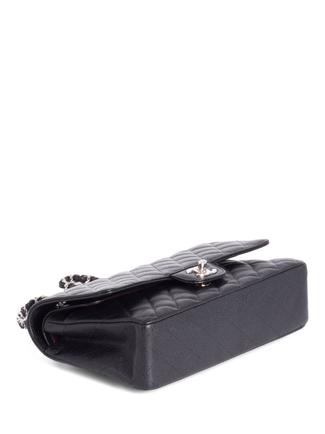 Top Quality Chanel 2.55 Caviar Quilted Medium Double Flap Black