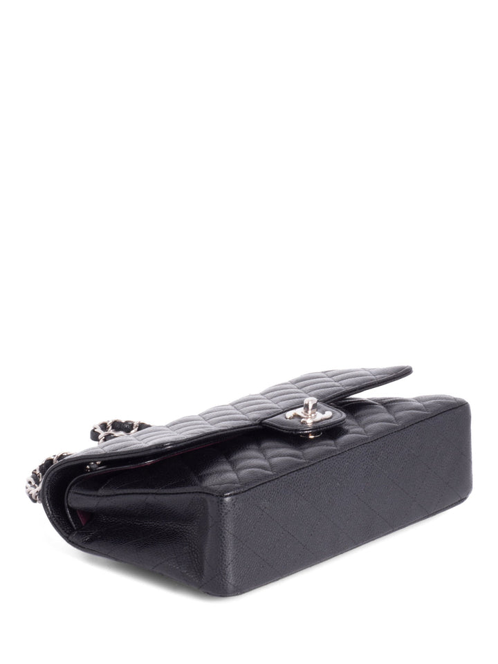 Top Quality Chanel 2.55 Caviar Quilted Medium Double Flap Black