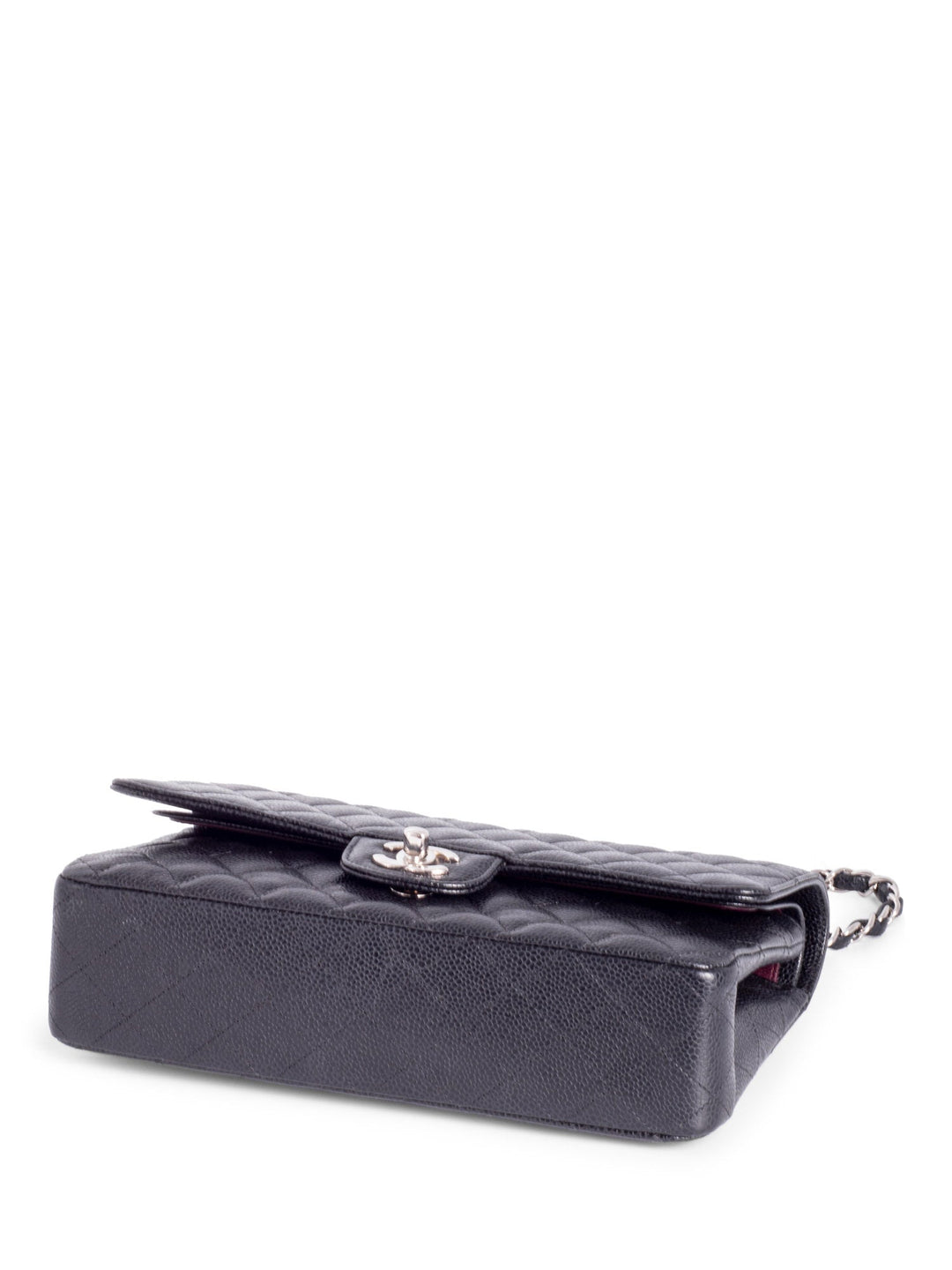 Top Quality Chanel 2.55 Caviar Quilted Medium Double Flap Black
