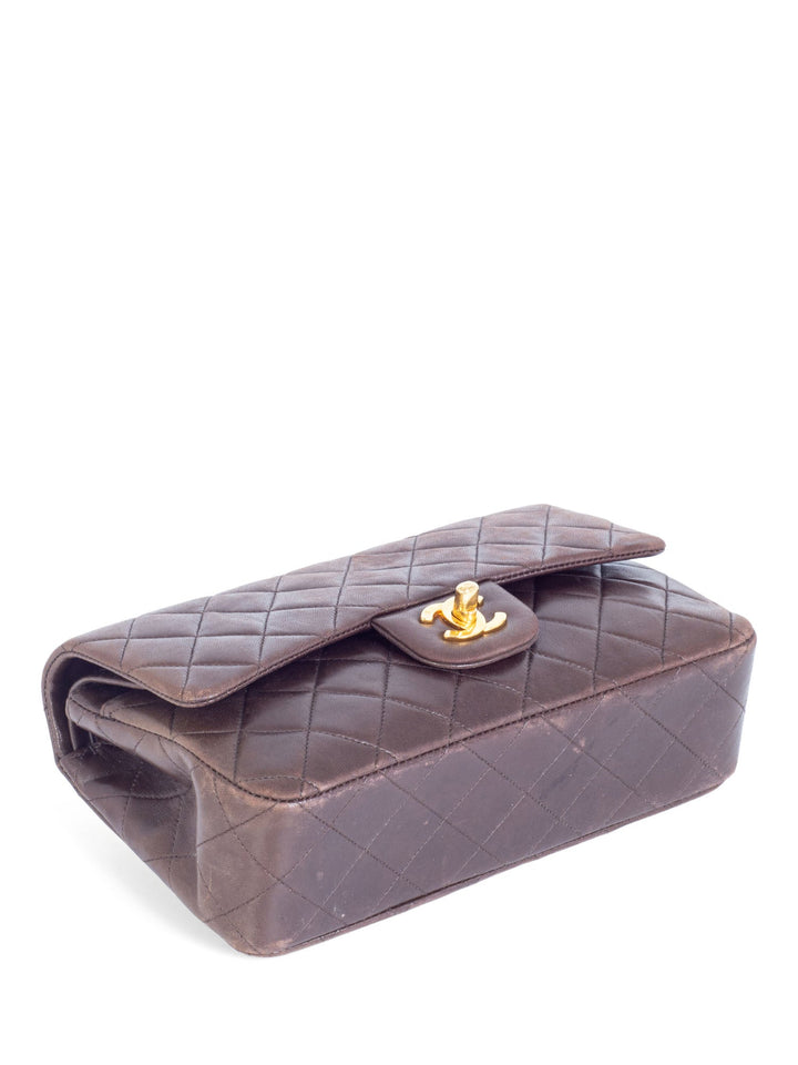 Top Quality Chanel 2.55 Quilted Leather Double Flap Small Bag Brown