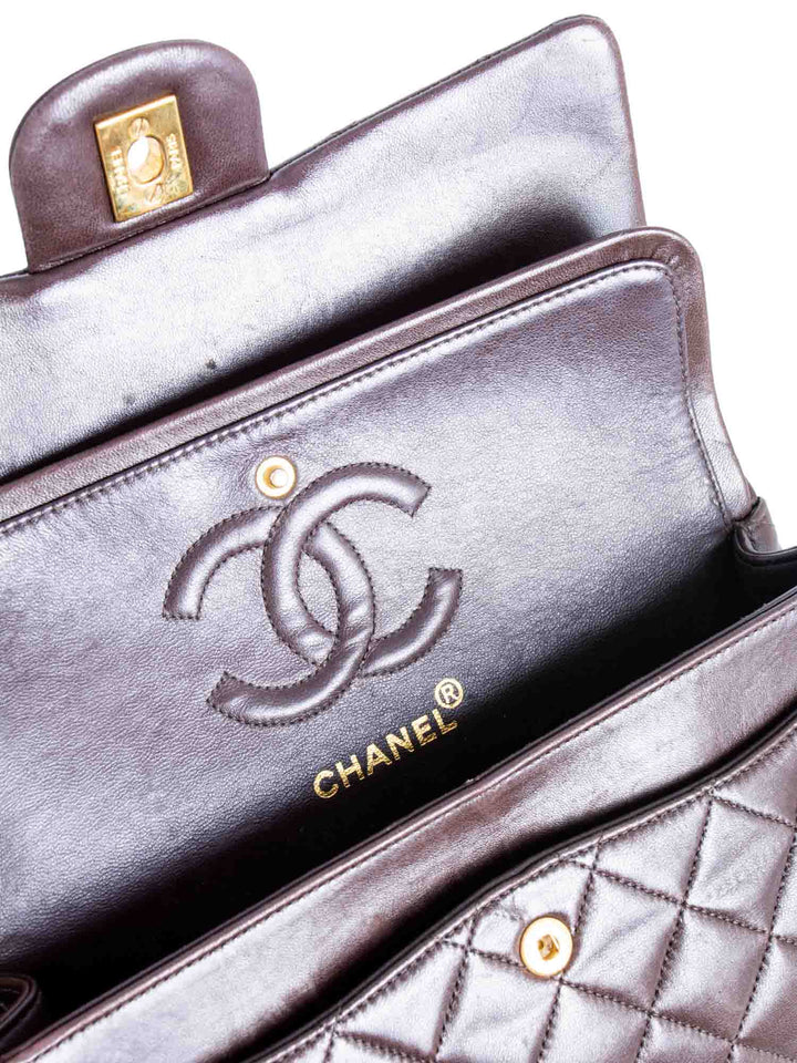 Top Quality Chanel 2.55 Quilted Leather Double Flap Small Bag Brown