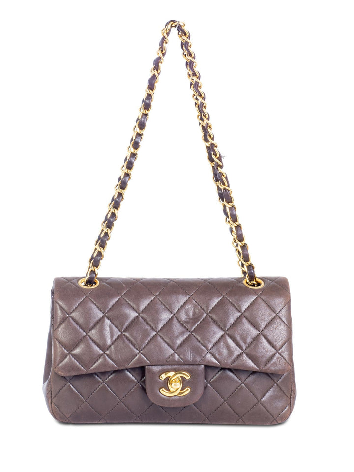 Top Quality Chanel 2.55 Quilted Leather Double Flap Small Bag Brown