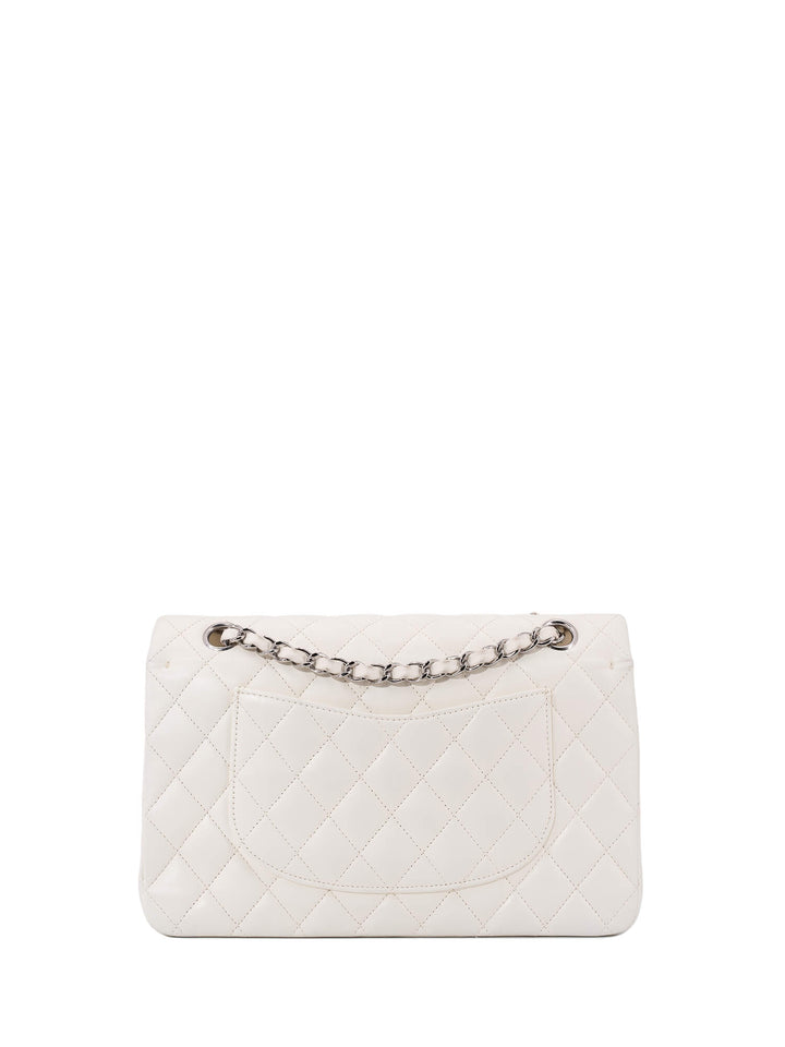 Top Quality Chanel 2.55 Quilted Leather Medium Double Flap Bag Off White