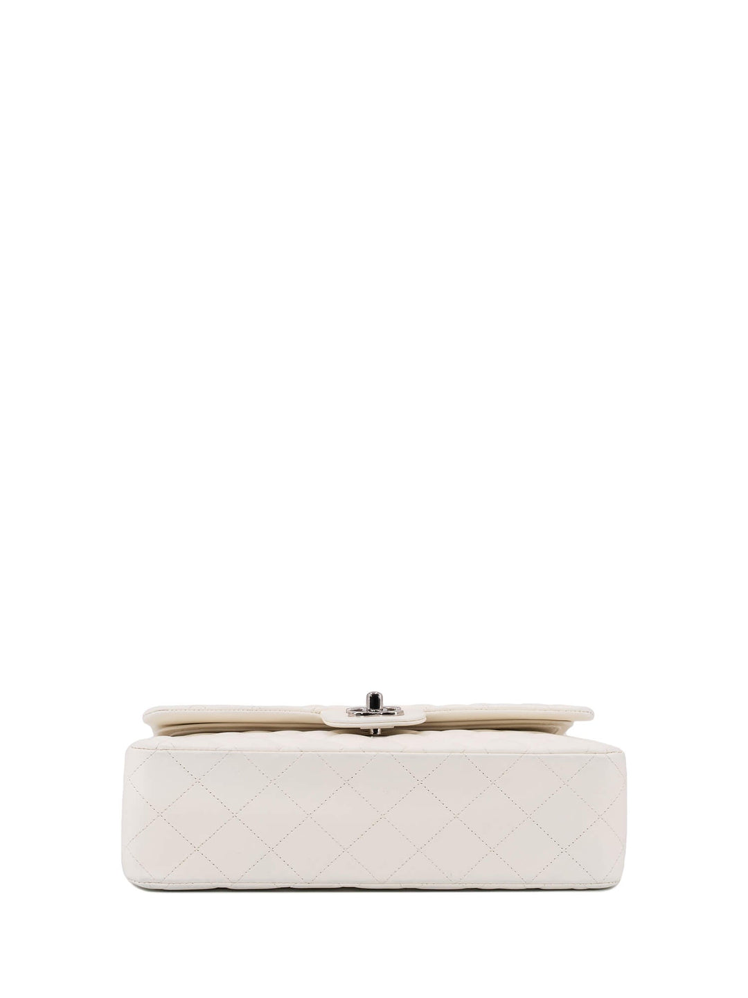 Top Quality Chanel 2.55 Quilted Leather Medium Double Flap Bag Off White