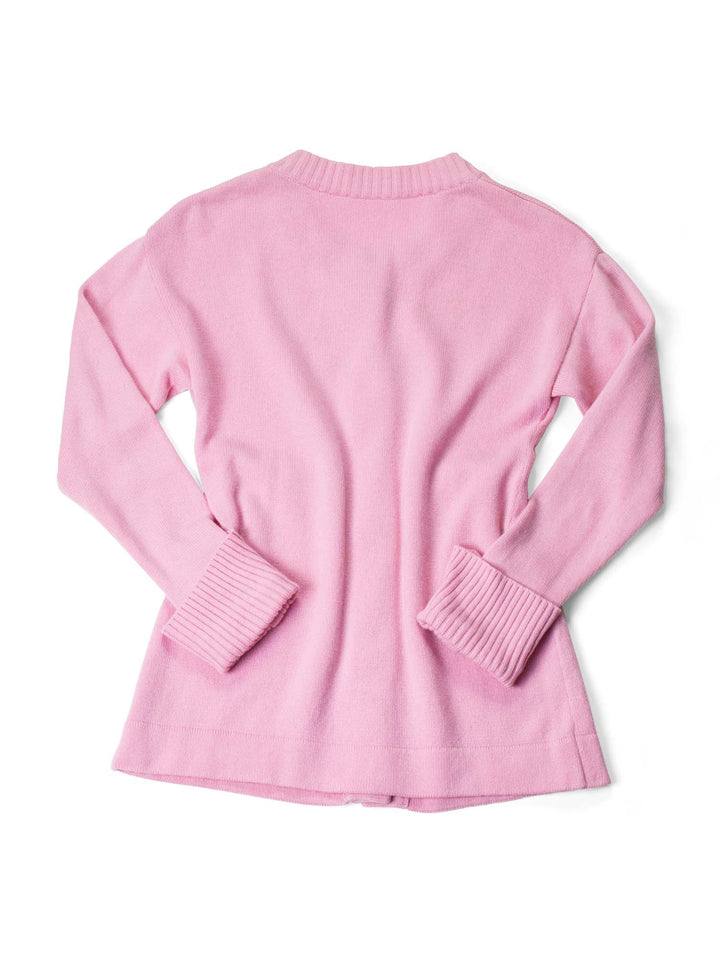 Top Quality Chanel 90s Cashmere Gold Clover Buttons Cardigan Pink