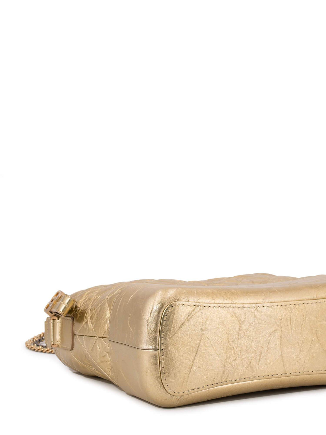 Top Quality Chanel Aged Calfskin Quilted Leather Medium Gabrielle Messenger Bag Gold