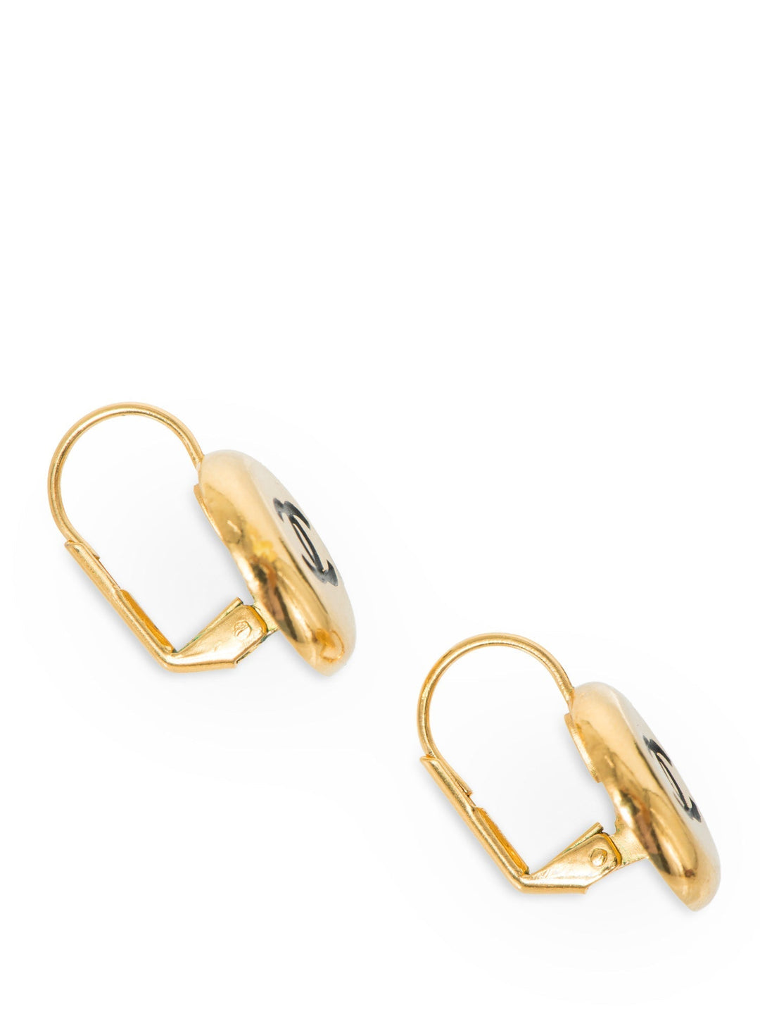 Top Quality Chanel CC Logo 24K Gold Plated Earrings