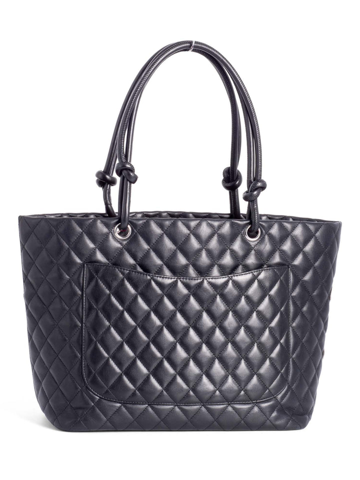 Top Quality Chanel CC Logo Cambon Shopper Bag Black White