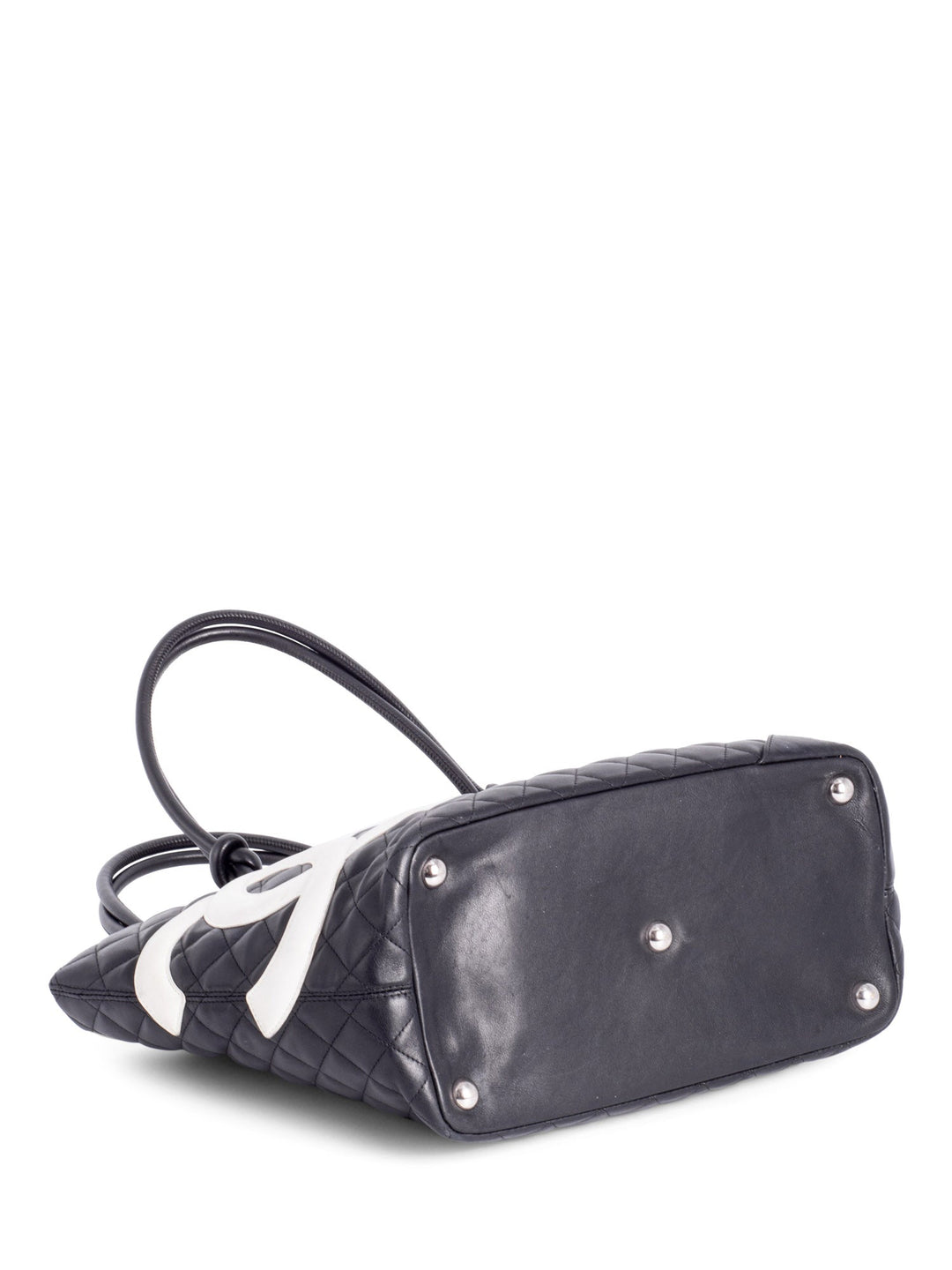 Top Quality Chanel CC Logo Cambon Shopper Bag Black White