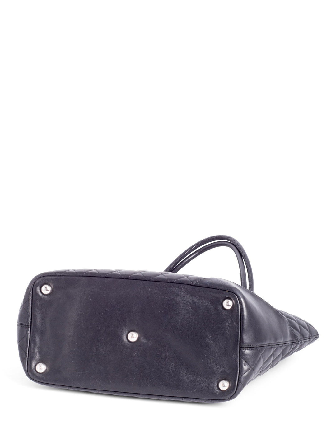 Top Quality Chanel CC Logo Cambon Shopper Bag Black White
