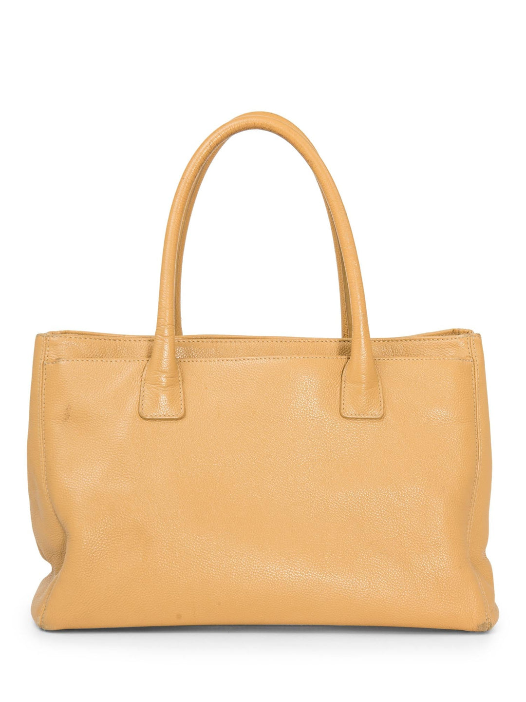 Top Quality Chanel CC Logo Caviar Leather Cerf Tote Bag Beige