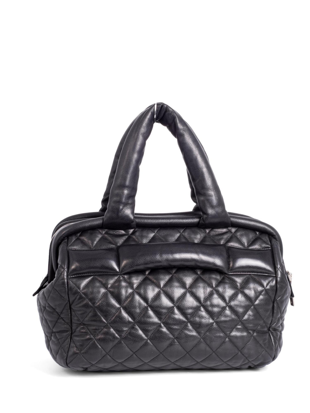 Top Quality Chanel CC Logo Caviar Leather Cocoon Duffle Bag Black
