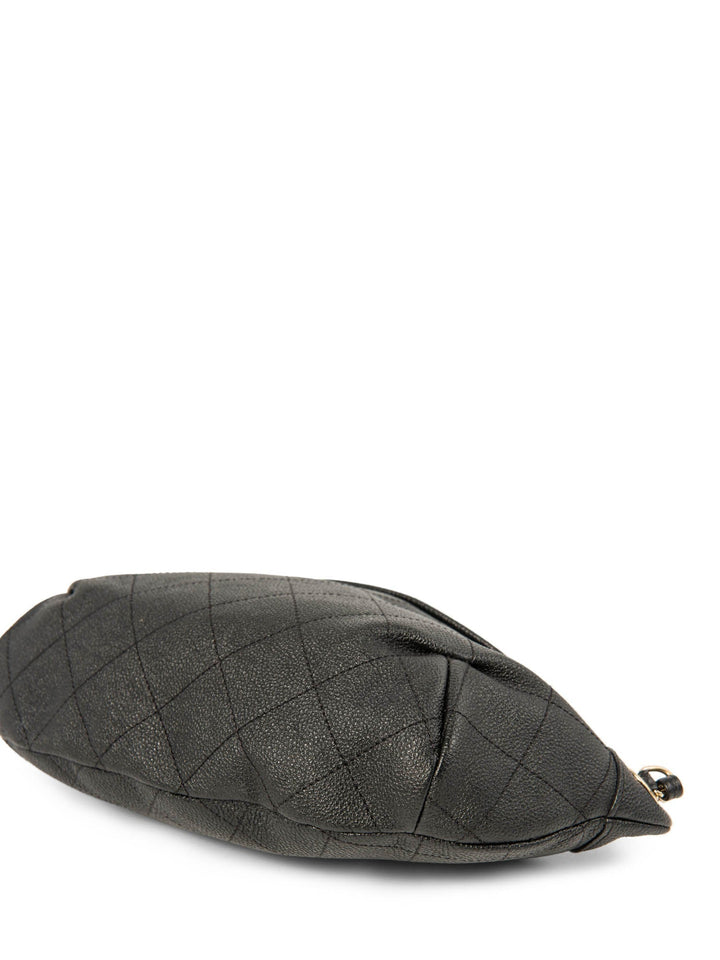 Top Quality Chanel CC Logo Caviar Leather Fanny Pack Waist Bag Black