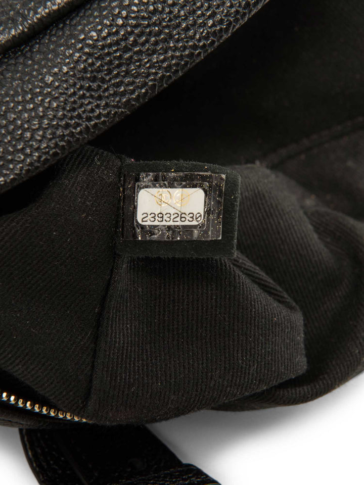 Top Quality Chanel CC Logo Caviar Leather Fanny Pack Waist Bag Black