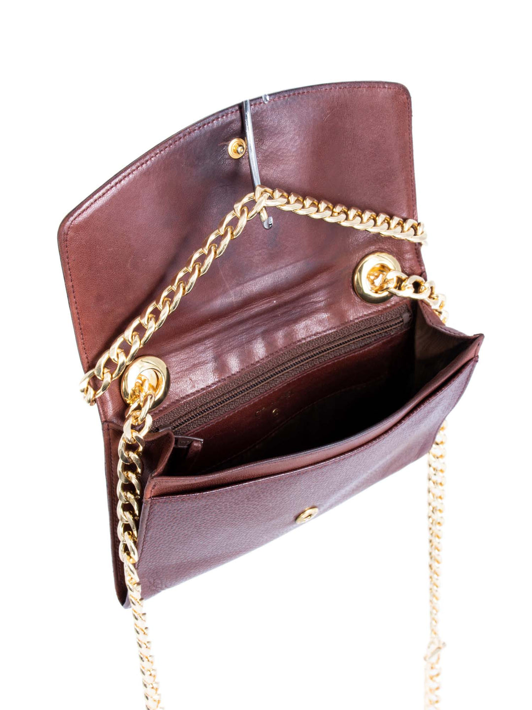 Top Quality Chanel CC Logo Caviar Leather Timeless Mini Wallet On Chain Brown