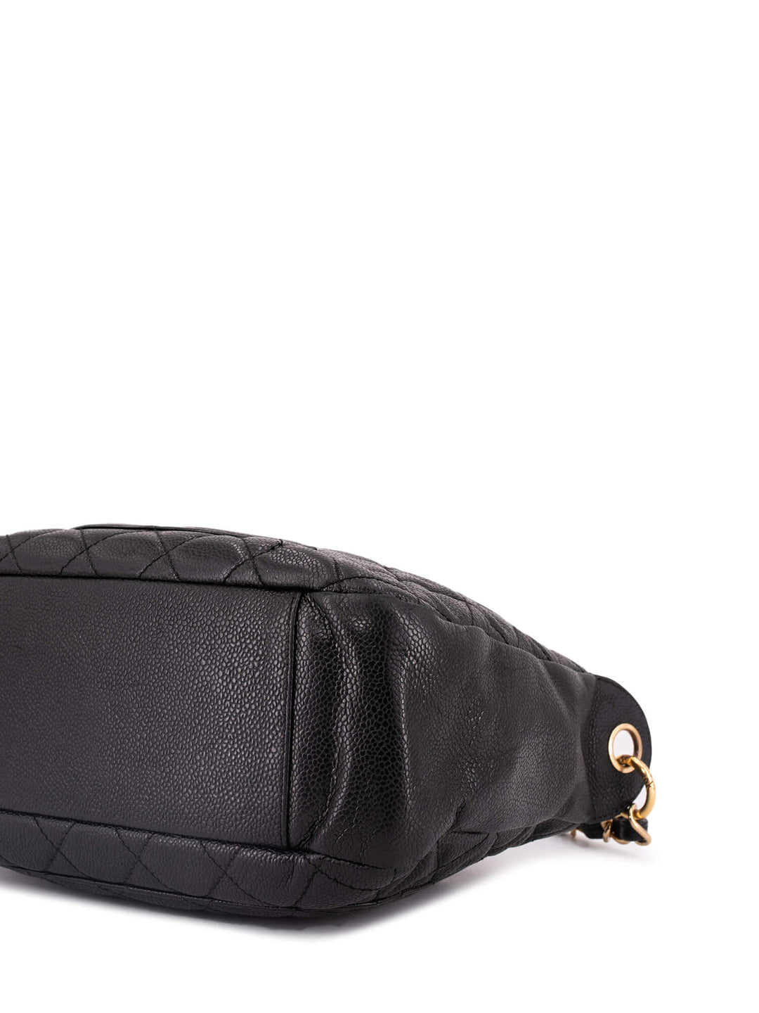 Top Quality Chanel CC Logo Caviar Quilted Shoulder Bag Black