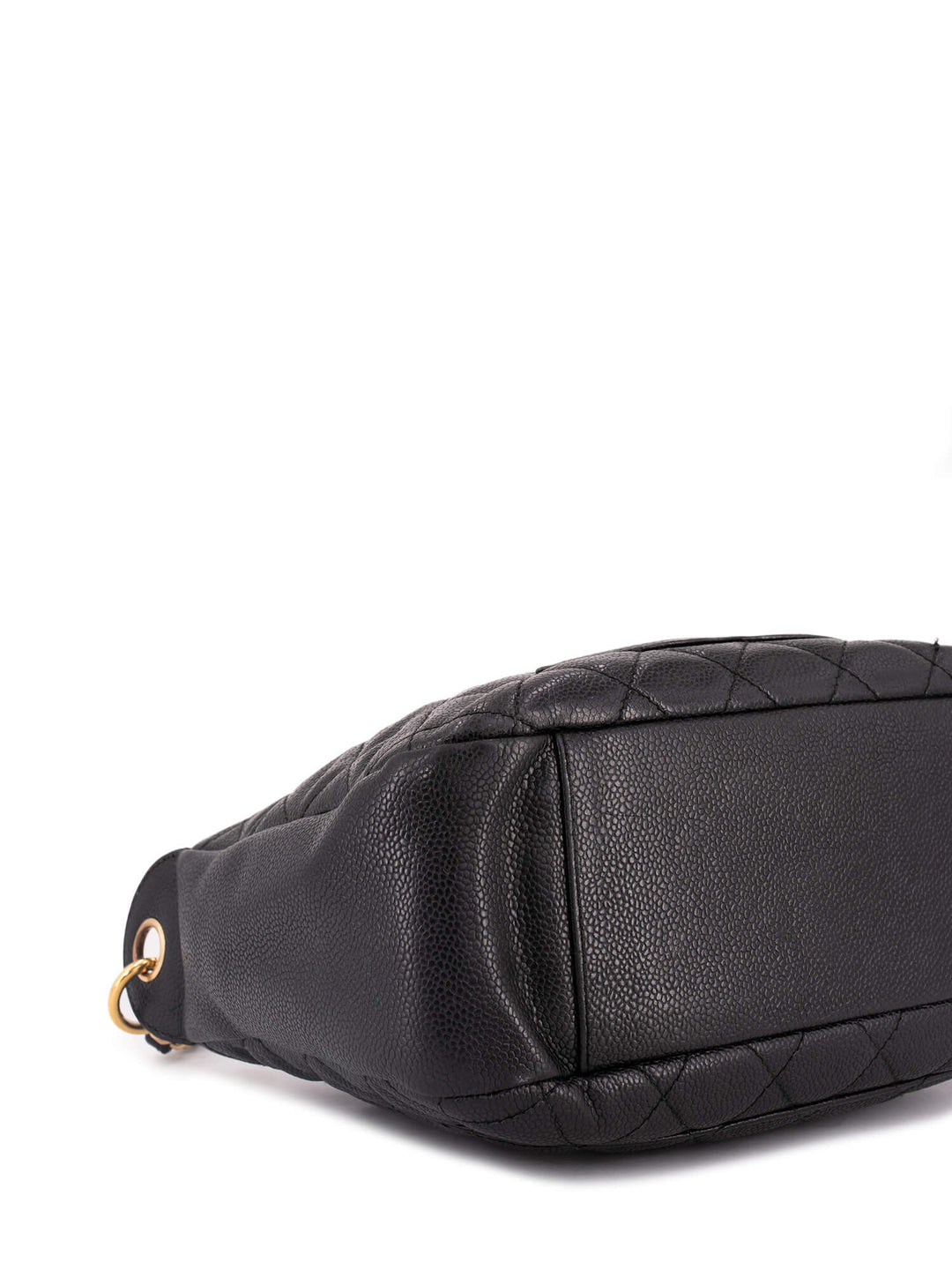 Top Quality Chanel CC Logo Caviar Quilted Shoulder Bag Black